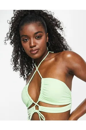 Pimkie Top bikini con spalline incrociate acceso in coordinato