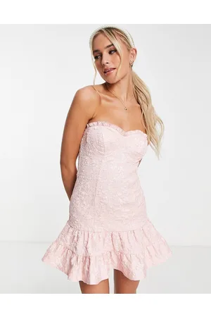 Miss Selfridge Vestito corto a bustino per i ballo di fine anno jacquard