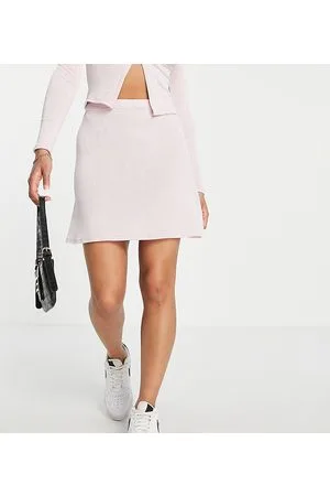 Missguided Minigonna sinuosa rosa in coordinato