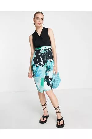 Closet Vestito longuette 2 in 1 nero e stampato