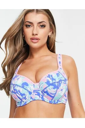 Pour Moi Coppe Grandi - Energy Reach - Reggiseno sportivo con ferretto leggermente imbottito con stampa accesa effetto marmo