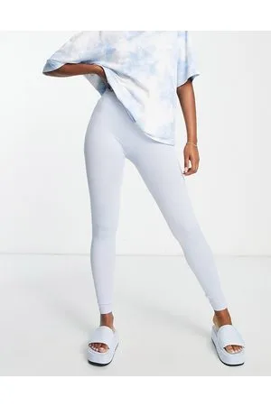 Pieces® Leggings azzurro chiaro a vita alta senza cuciture in coordinato