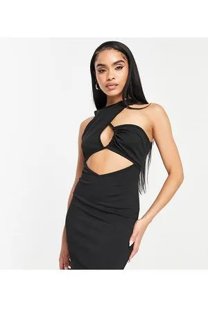Missguided Vestito corto con scollo a vogatore, colore