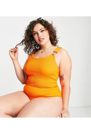 Simply Be Costume da bagno acceso stropicciato