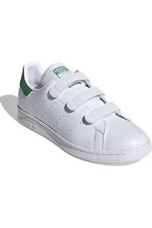 adidas Stan Smith - Sneakers bianche e verdi con chiusura a strappo