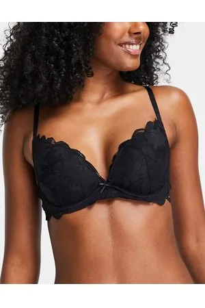 Dorina Desire - Reggiseno push-up in pizzo con scollo profondo