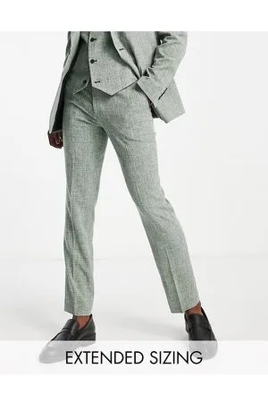 ASOS Pantaloni da abito slim pino con tratteggio incrociato