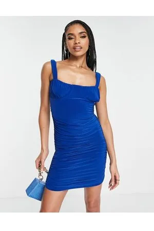 Femme Luxe Vestito a fascia corto con bustino arricciato
