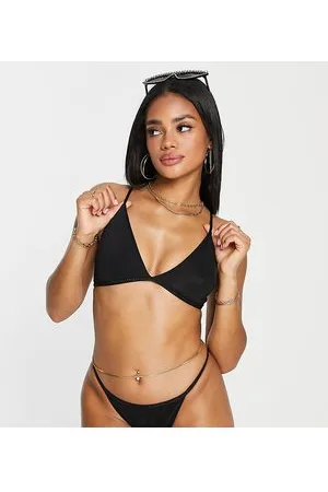 AsYou Top bikini sinuoso con finiture in strass