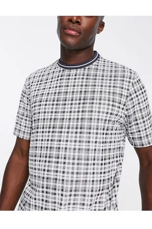 adidas Adicross The Open - T-shirt bianca a quadri