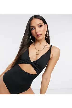 ASOS ASOS DESIGN Tall - Costume da bagno con intreccio frontale e nodo