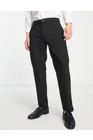 Pull&Bear Pantaloni sartoriali slim neri