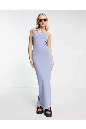 Weekday Vestito midi monospalla con cut-out