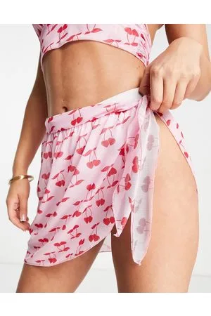 ASOS Pareo da mare in rete con stampa di ciliegie