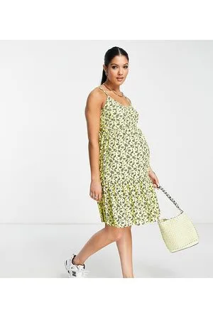 Mama;licious Mamalicious Maternity - Vestito con spalline sottili a fiori