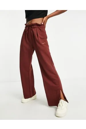Nike Everyday Modern - Joggers con fondo ampio raccolti in vita marroni