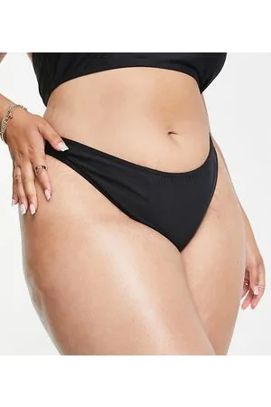 COLLUSION Plus - Slip bikini sgambati neri