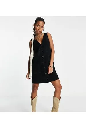 Reclaimed Inspired - Vestito grembiule a coste