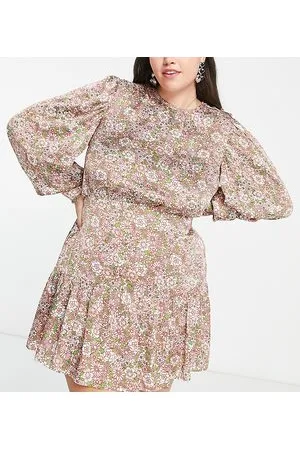 Reclaimed Inspired - Vestito da giorno corto con stampa a fiori
