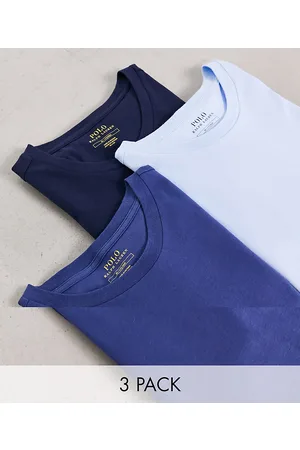 Ralph Lauren Confezione da 3 T-shirt da casa blu/