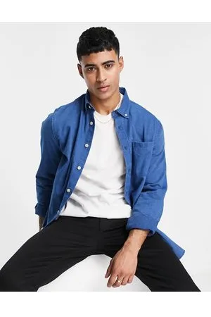 SELECTED Camicia di jeans medio