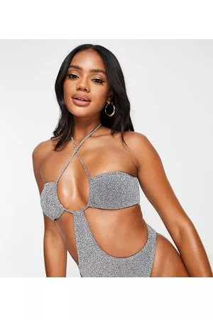 South Beach Costume da bagno allacciato al collo con cut-out
