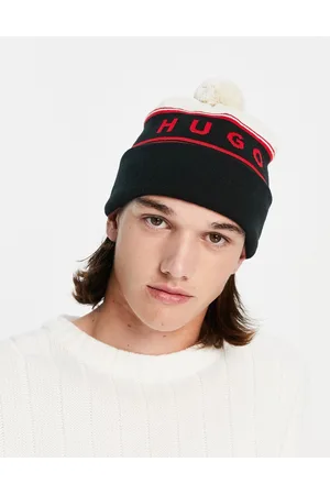 HUGO BOSS Xlogon - Berretto bianco sporco e con logo rétro