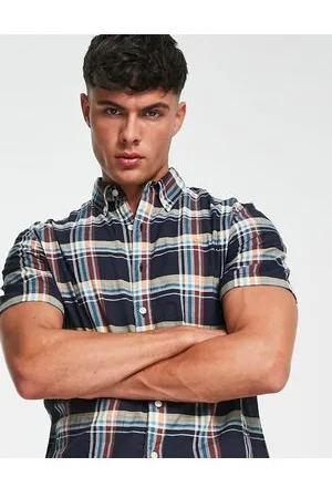 Farah Cashell - Camicia a maniche corte in cotone a quadri