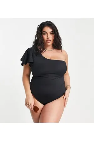 ASOS ASOS DESIGN Curve - Costume da bagno con maniche con volant