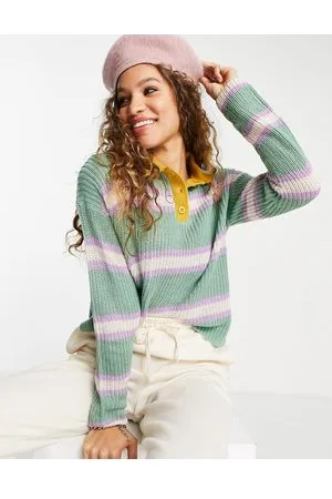 ONLY Maglione polo lavorato a righe
