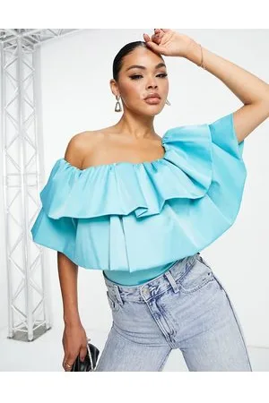ASOS Going Out Ultimate - Body con doppio volant e spalle scoperte