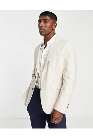 Gianni Feraud Giacca da abito monopetto oversize color crema