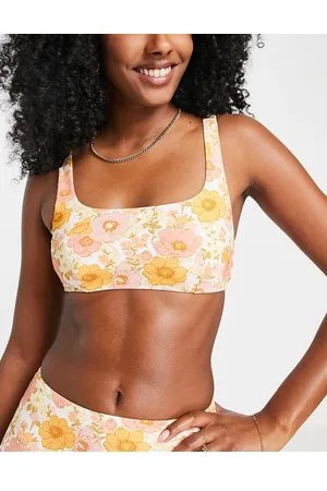 & OTHER STORIES Top bikini con scollo squadrato e stampa a fiori anni 