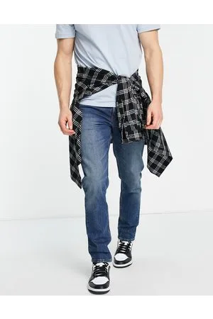 ASOS Cone Mill - Jeans "American Classic" slim fit ed elasticizzati lavaggio scuro