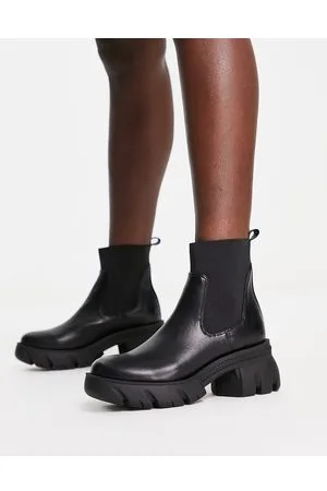 ASOS Reed - Stivaletti Chelsea con suola spessa neri