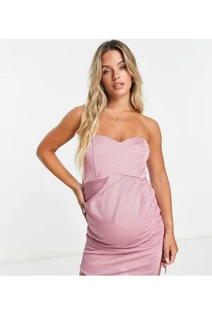 Jaded Rose Vestito corto a fascia a portafoglio brillantinato