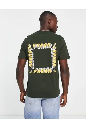 Farah Vere - T-Shirt in cotone con stampa sul retro