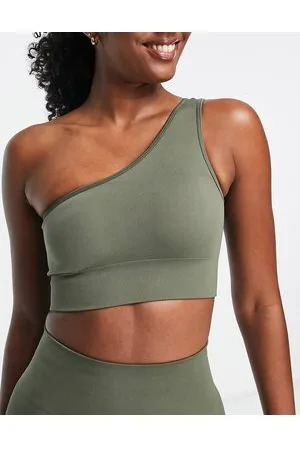Love & Other Things Top monospalla senza cuciture militare