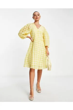 In wear InWear - Vestito con maniche voluminose a quadretti