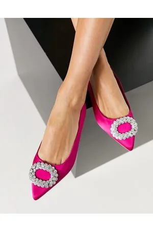 ASOS Laura - Ballerine a punta decorate in raso