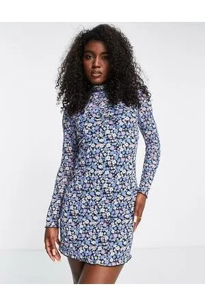 The Frolic Vestito corto in rete a fiori grandi