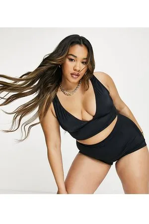 We Are We Wear Plus - Amy - Top bikini taglio lungo con scollo profondo