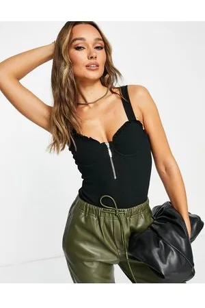 River Island Body con zip e volant