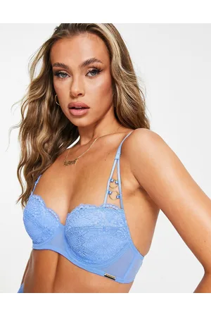 We Are We Wear Reggiseno con scollo profondo in misto nylon imbottito con dettagli rigidi