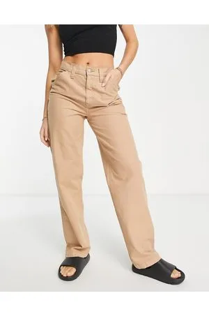 ASOS Pantaloni cargo minimal color sabbia in coordinato