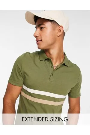 ASOS T-shirt stile polo con pannelli a contrasto