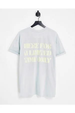 Night Addict Limited Time - T-shirt azzurra con stampa sul retro
