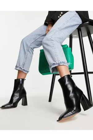 ASOS Excel - Stivaletti con tacco alto neri