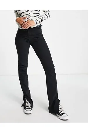 Wåven Jeans skinny a vita alta con spacco, colore
