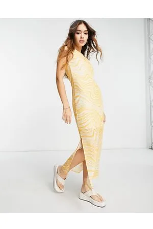 & OTHER STORIES Vestito midi in jersey con stampa effetto marmo